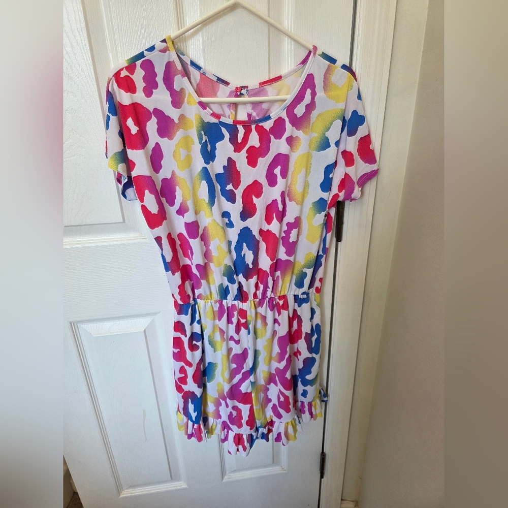 Womens Leopard Romper